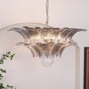 Murano Palmette Transparent Chandelier