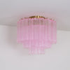 Murano Pink Glass Ceiling Light