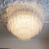 Murano Pink Glass Ceiling Light
