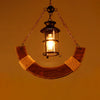 Nautical Industrial Style Wooden Chandelier