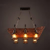 Nautical Industrial Style Wooden Chandelier