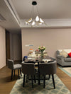 Modern Bird-Shaped LED Chandelier, 31.5-Inch Golden Aluminum & Acrylic Pendant Light for Dining Room and Foyer