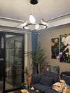 Modern Bird-Shaped LED Chandelier, 31.5-Inch Golden Aluminum & Acrylic Pendant Light for Dining Room and Foyer