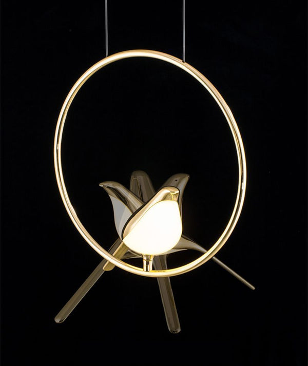 Modern Bird-Inspired Pendant Light, Adjustable LED Chandelier for Dining Room and Living Room