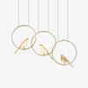 Modern Bird-Inspired Pendant Light, Adjustable LED Chandelier for Dining Room and Living Room