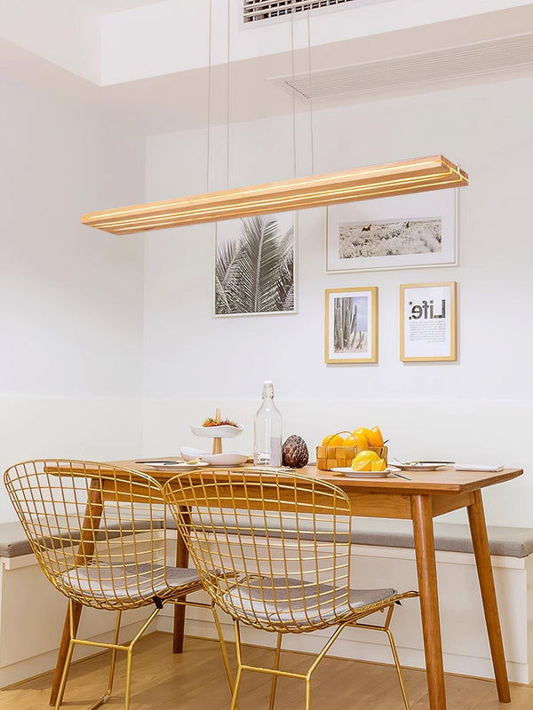 Nordic Cracked Wood Pendant Light