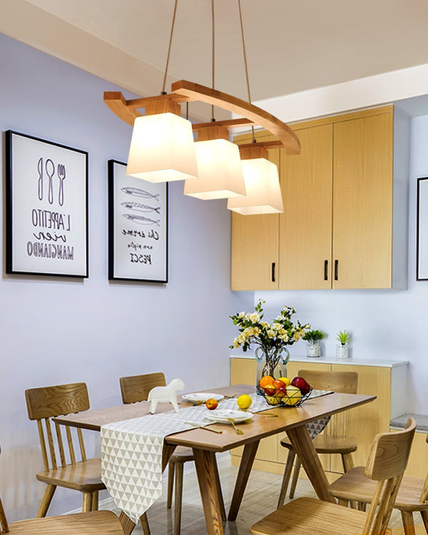 Nordic Ladder Three Head Pendant Light