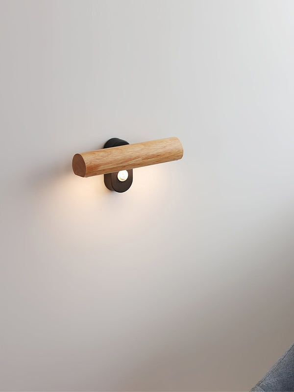 Nordic Minimalist Wood Wall Lamp