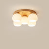Nordic Wood Art Round Ceiling Lamp