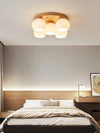 Nordic Wood Art Round Ceiling Lamp