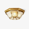 Bowl Shaped Brass Ceiling Lamp