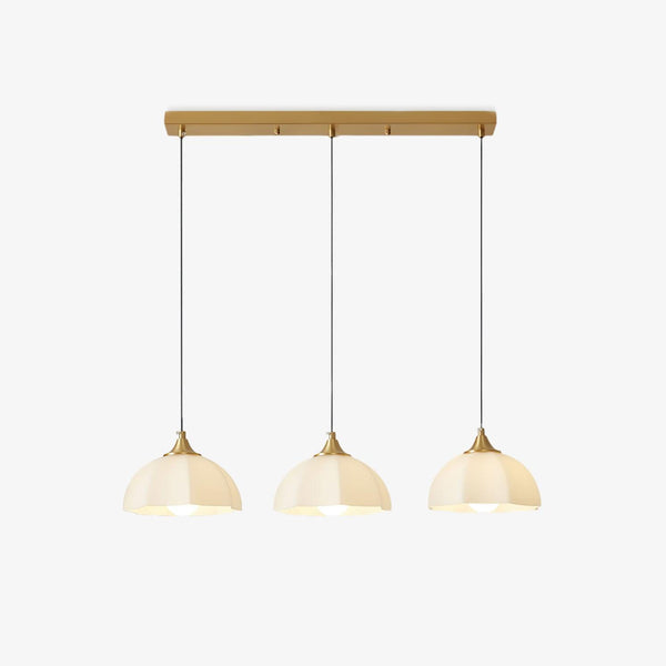 Octagonal Glass Bowl Chandelier