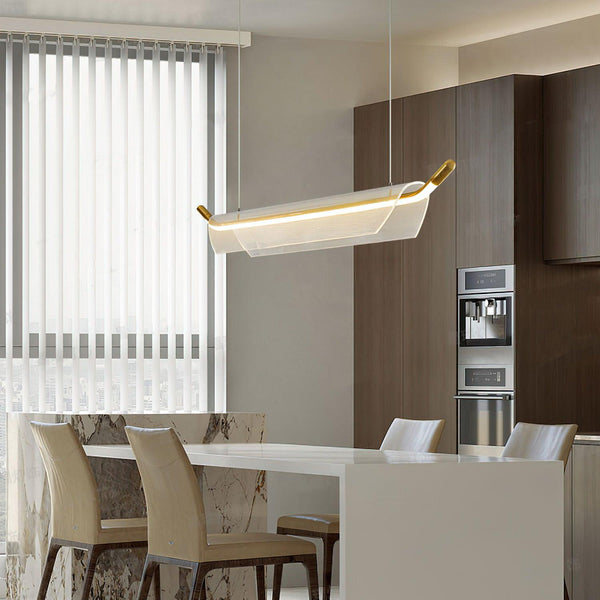 One Word Acrylic Pendant Light