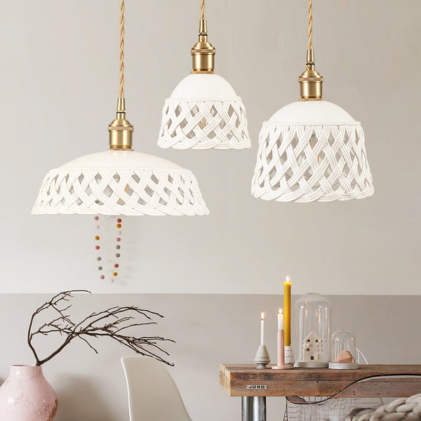 Openwork Ceramic Lamp