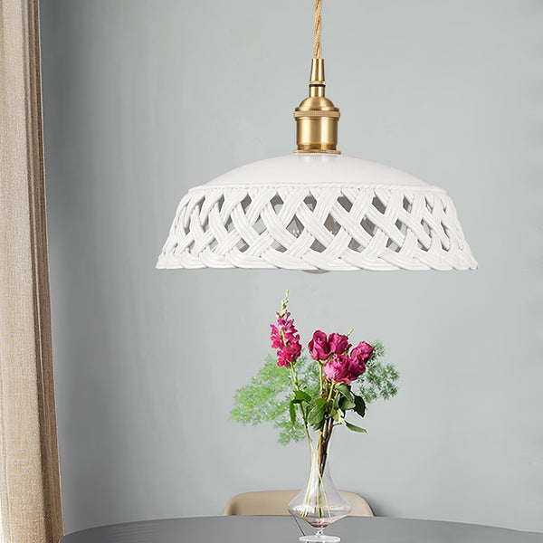 Openwork Ceramic Lamp