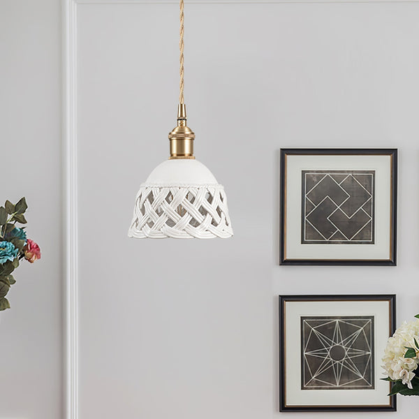 Openwork Ceramic Lamp