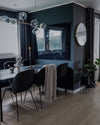 Orb Glass Pendant Light with Brass Accents for Dining Room and Kitchen Island