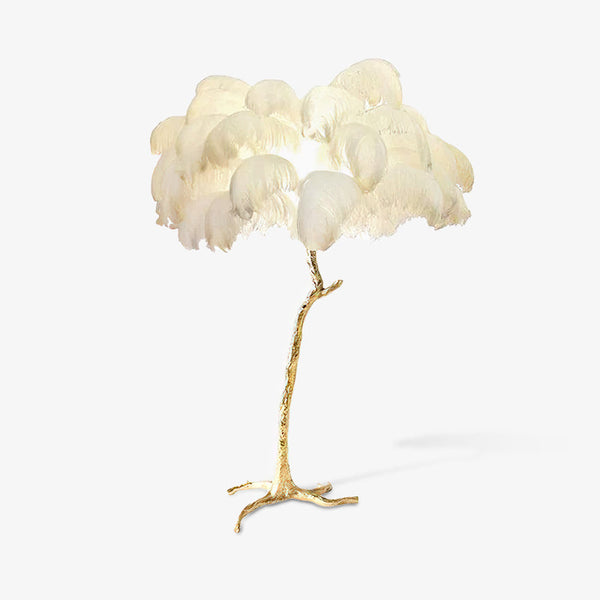 Ostrich Feather Floor Lamp