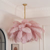 Ostrich Feather Pendant Lamp