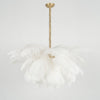 Ostrich Feather Pendant Lamp