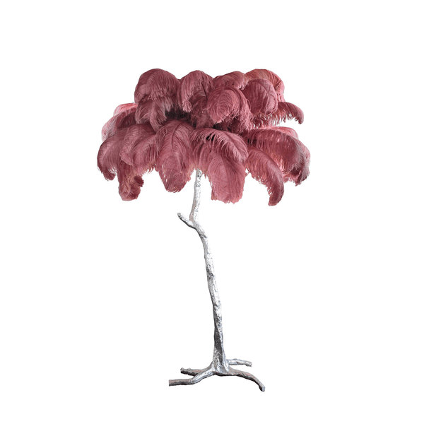 Ostrich Feather Floor Lamp