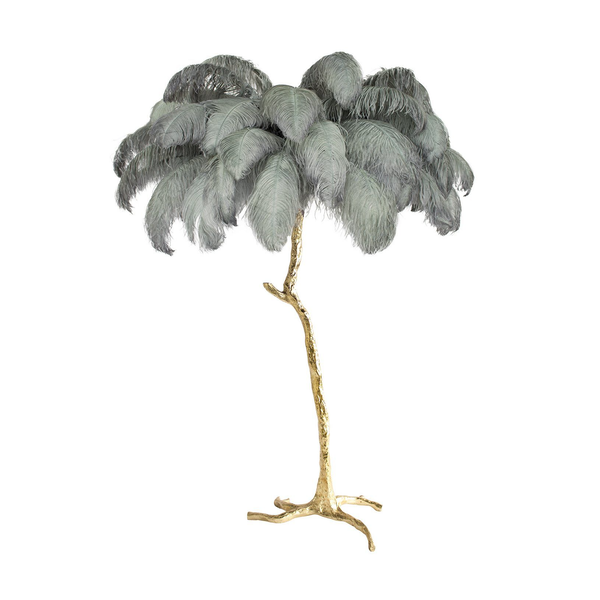 Ostrich Feather Floor Lamp