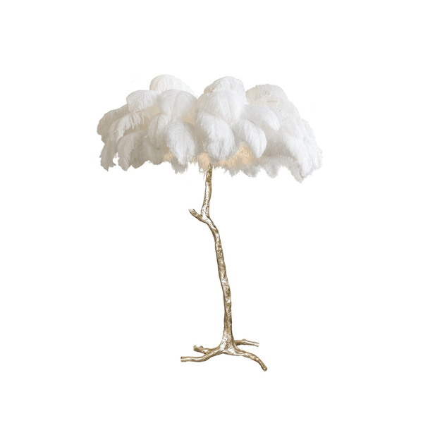 Ostrich Feather Floor Lamp