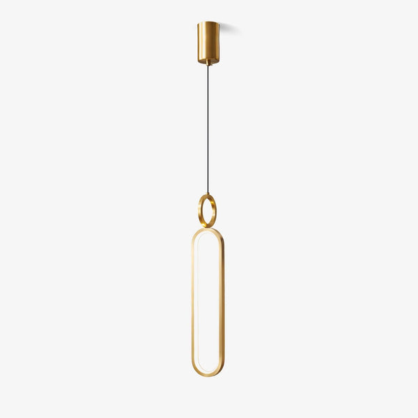 Led Oval Linear Pendant Light