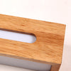 Oval Wooden Wall Light