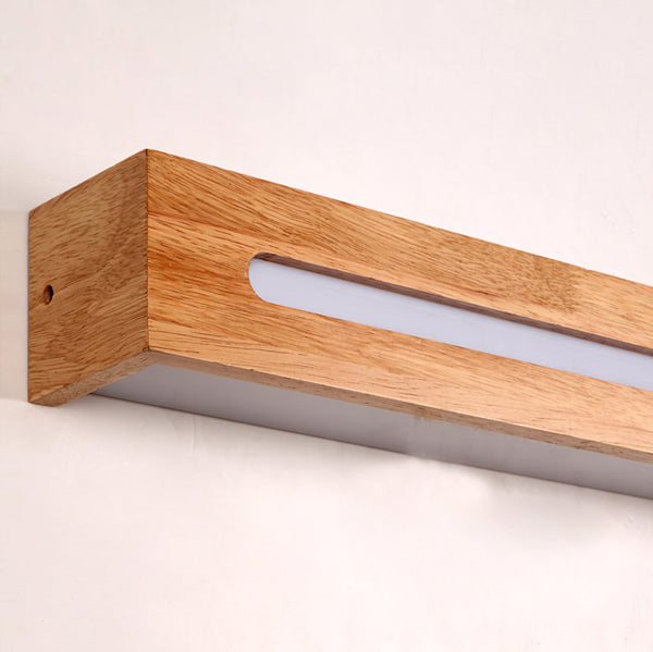 Oval Wooden Wall Light