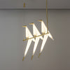 Paper Crane Bird Led Chandelier