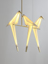 Paper Crane Bird Led Chandelier