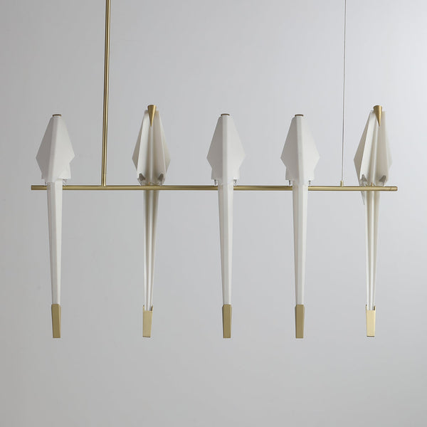 Paper Crane Bird Led Chandelier