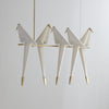 Paper Crane Bird Led Chandelier