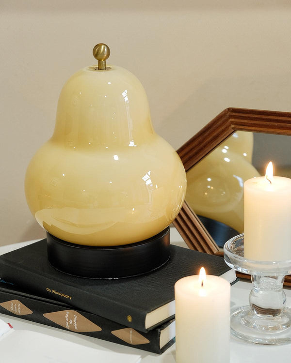 Pear Built In Battery Table Lamp