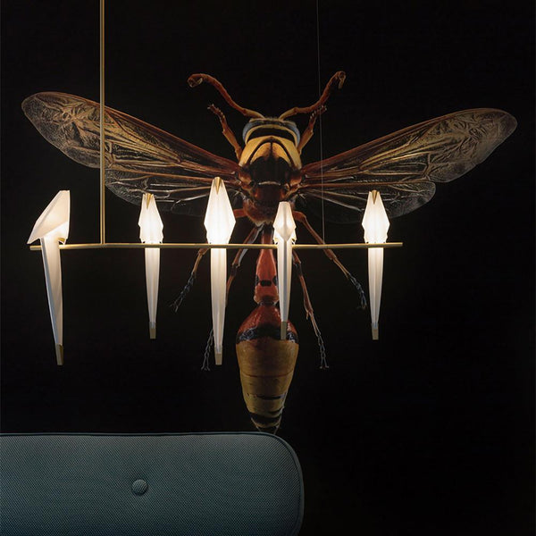 Paper Crane Bird Led Chandelier