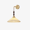 Pleated Wooden Wall Lamp