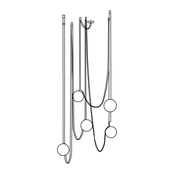 Multiple Belt Art Pendant Light
