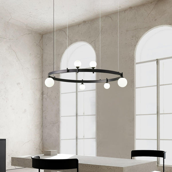 Pomi Round Chandelier Ceiling Light Fixture