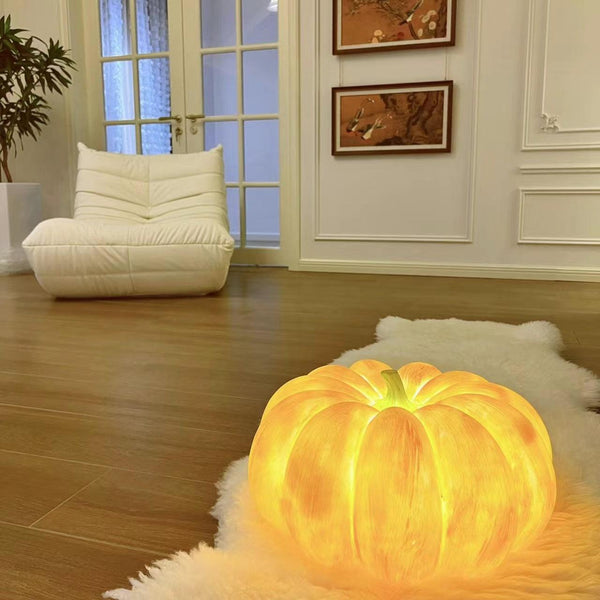 Portable Pumpkin Built In Battery Table Lamp