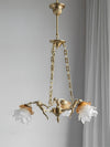 Putti Statuettes Brass Suspension