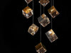 Pyrite chandelier