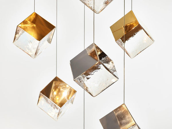 Pyrite chandelier