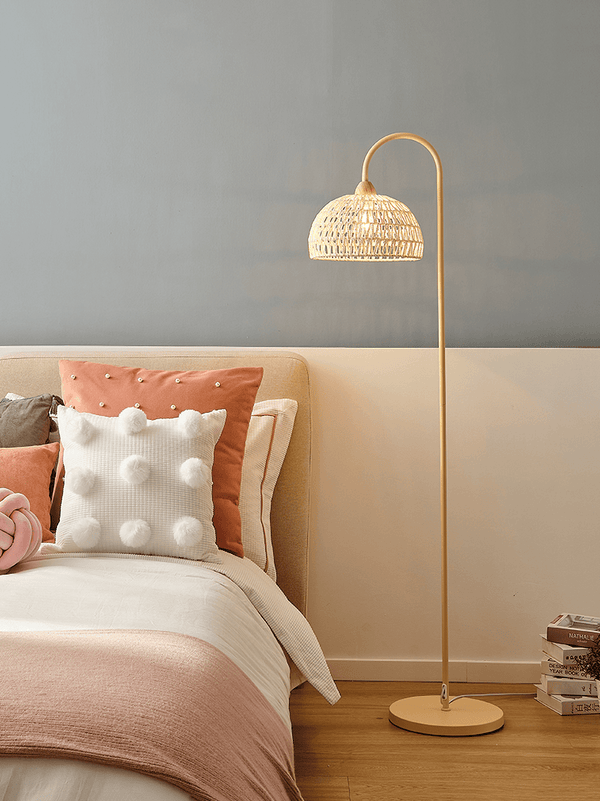 Rattan Arch Floor Lamp