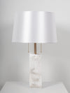 Raw Alabaster Table Lamp
