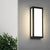 Rectangular Black Modern Outdoor Wall Lamp Li002194