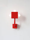 Red Cube Wall Lamp