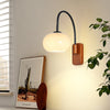Retro Wooden Glass Wall Lamp