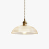 Ribbed Spiral Pendant Light