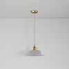 Ribbed Spiral Pendant Light